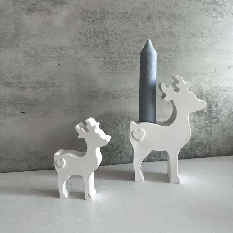 Mehrzweck Robuste Silikonformen für Hirsch Kerzenzubehör Tragbar für Kunst- und Bastelbedarf Liebhaber