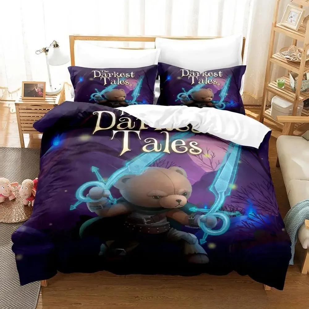

The Darkest Tales Beding Set Single Twin Ful Quen King-Sized Dimensionsd Dimensions Bed Linen Set Adult People Kid Bedrom Duvet cover Sets 3D Game Bed 120*200cm Single