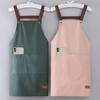 1Pcs with Pockets Kitchen Cooking Apron Waterproof Work Uniform  for Hotel Resturant Coffee Shop
