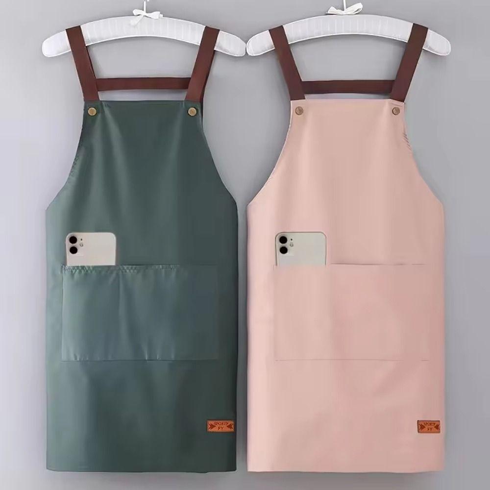 1Pcs with Pockets Kitchen Cooking Apron Waterproof Work Uniform  for Hotel Resturant Coffee Shop