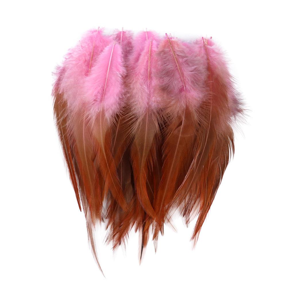 50Pcs Fluffy Natural Rooster Feathers Crafts DIY Accessories 8-15CM Chicken Feather Fly Tying Materials Sewing Decoration Plumes
