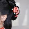 JINSHINKAKU Coming-of-Age Ceremony Hair Ornament [Cherry Blossom Carpet - Pink - Handcrafted] Kanzashi (Handpin) - Intangible Cultural Heritage [Caref