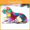 Crystal Resin Dog Figurine With Unique Animal Decor For Home Office Gift