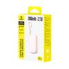 Powerbank 20000mAh 22.5W with display and cable EnerFill FC21 Qpow 3 Ultra - pink