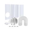 Portable Air Conditioner Window Kit Practical Replace PVC Seal Plates with 15cm Hose
