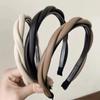 Pu Leather Braided Headbands For Women Simple Twisted Hair Band Black Coffee Beige Hairband Girls Hair Accessories Headwear
