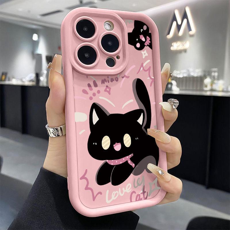 Scare the kitten iPhone17Promax mobile phone case ladder is suitable for Apple 16promax all-inclusive Tianyan 14 sets.