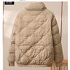 Daunenjacke Damen Winter Stehkragen Alleskönner Kurze Steppjacke Verdickte Jacke