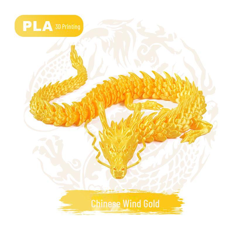 "Handcrafted 3D Printed Crystal Dragon Ornaments - Chinese Dragon & Dragon Egg Toys"