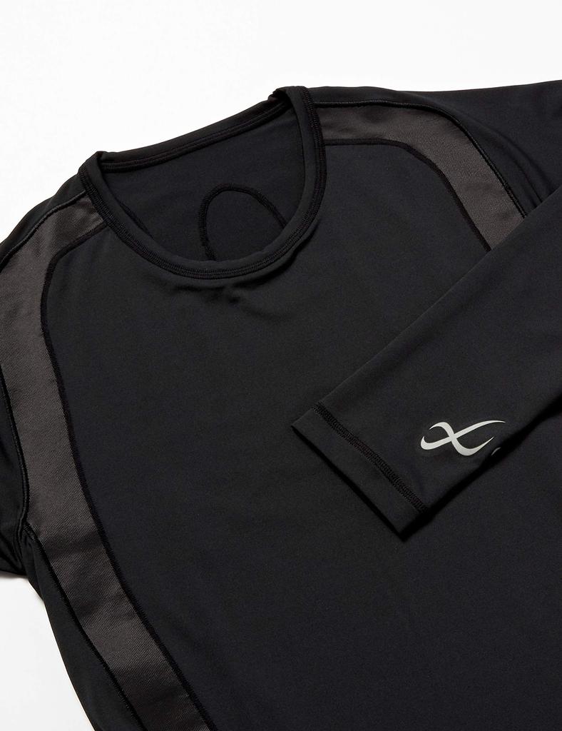 JAO010 Round Neck Long Sleeve UV Size Size M To Japanese Size CW-X Men's Top, Moisture-Wicking, Quick-Drying, Protection, Stretch, BL, (equivalent M)