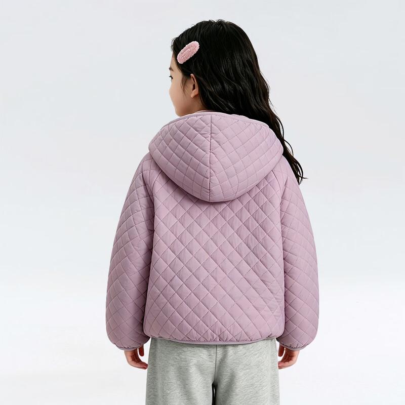 Girls' Thickened Hooded Padded Jacket