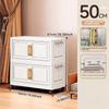 Double-door Living Room Storage Cabinet Folding Floor-standing Storage Box No Installation Required Simple Storage Cabinet