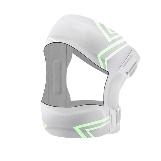 

Поддерживающий ремень для надколенника с боковыми стабилизаторами и двойными силиконовыми подушечками для надколенника серый