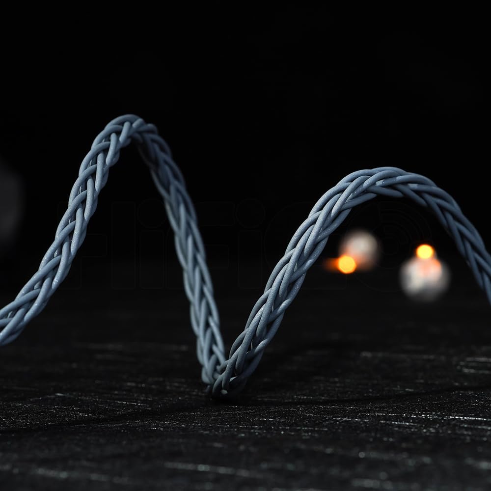 HiFiGo Effect Audio Signature Series II Eros S II IEM HiFi Audiophile Wired Litz Earphone Designed with Litz and Pure Silver Cores 8-Wire Cable,