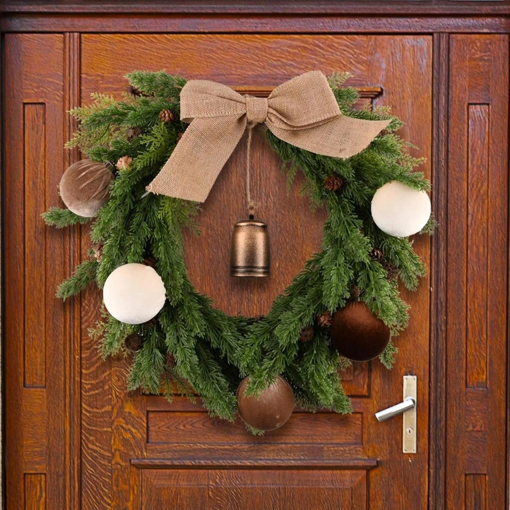 Brown Velvet Christmas Tree Ornaments - 15pcs Shatterproof Christmas Balls For Xmas Trees Decorations