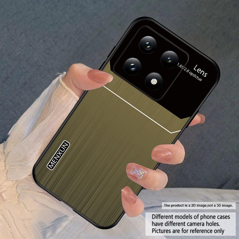 Brauner vertikaler Streifen Für Xiaomi Poco X7 M7 Pro 5G M5 X4Pro 4 M6 4G C65 C75 F6 F5 X6 5 7 X5 F7 Ultra M5S M4Pro 5G weiche Handyhülle