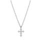 Julius1 Cubic Mini Cross Pendant Necklace Jsb-554