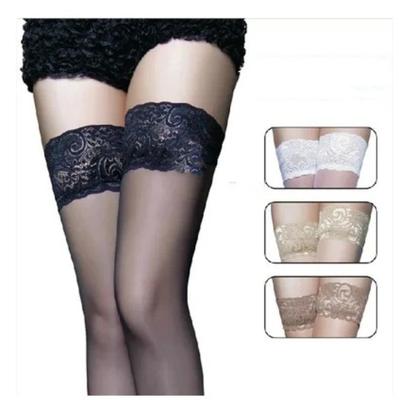 Sexy Lace Stockings Transparent Sexy Knee High Socks Thigh High Long Socks Stockings With Anti-Slip Stocking For Women Erotic