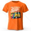 Surfer Sunrise Silhouette Printed Unisex Men Women T-Shirt Tees Tops 100% Cotton Ocean Wave Graphic Morning Ritual