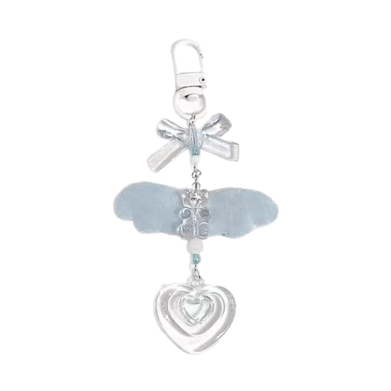 

Крила Серце Ведмідь Брелок Милі прикраси Брелок Орнамент Рюкзак Сумочка Шарм Кулон Подарунок для дівчаток Жінки 4