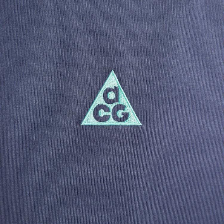 Nike ACG T Shirts Men's Sand Purple Crew Neck Moderate Straight Fit IH8660-508