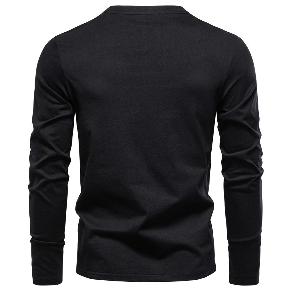 Polo Ralph Lauren 2025 Høst Ny Herre Broderi Casual V-hals Langermet T-skjorte Slim Fit Base Skjorte Ren Bomull T-skjorte Topp for Menn