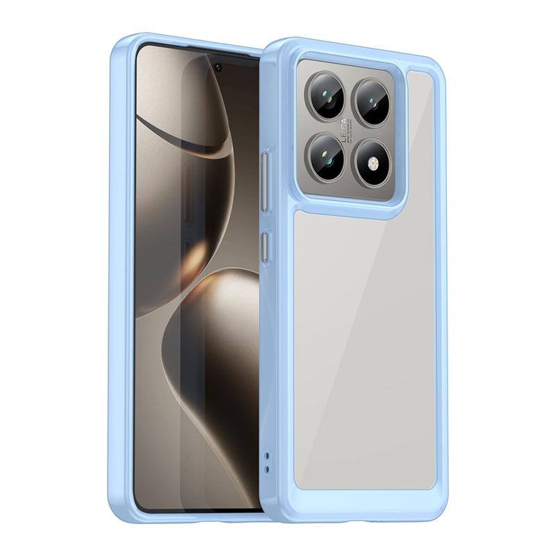 Чехол для Xiaomi 14T Pro Xiaomi 14T 14T Pro 5G Чехол Прозрачный ПК + ТПУ Силикон Ударопрочный Защитный Чехол на Заднюю Панель Телефона Xiaomi 14T Pro