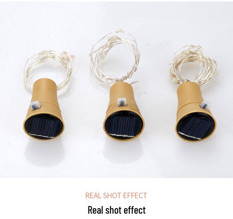 LED Solar Cork Bottle Lights: Copper Wire Fairy Lights for Wine Bottle Decoration