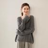 Women's Cashmere V-Neck Sweater - Autumn/Winter Knit, Loose-Fit, Slimming Korean Style Fashion