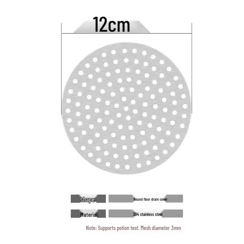 304 Stainless Steel Square Mesh Drain Cover - Anti-Clog Sink and Bathroom Hair Trap