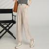 LangSha Women's Summer Loose Fit High-Waist Cropped Straight-Leg Pants