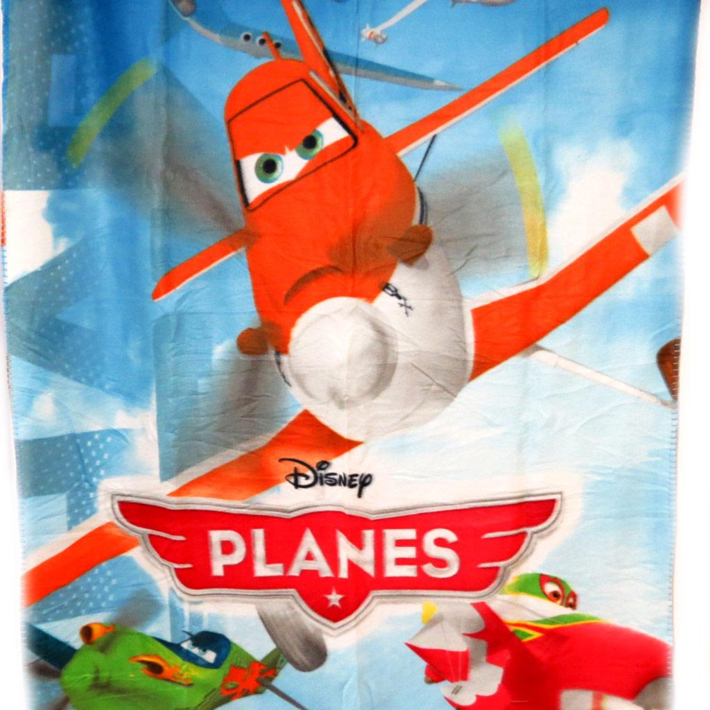 Planes [L6184] - Plaid Polaire 'Planes' bleu orange