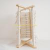 92MF Comfortable Cotton Woven Storage Rack Foldable Magazine Holder Nordic Decoration for Desktop and Home Organization