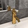 Bathroom Sink Faucet Golden 130x180 Mm