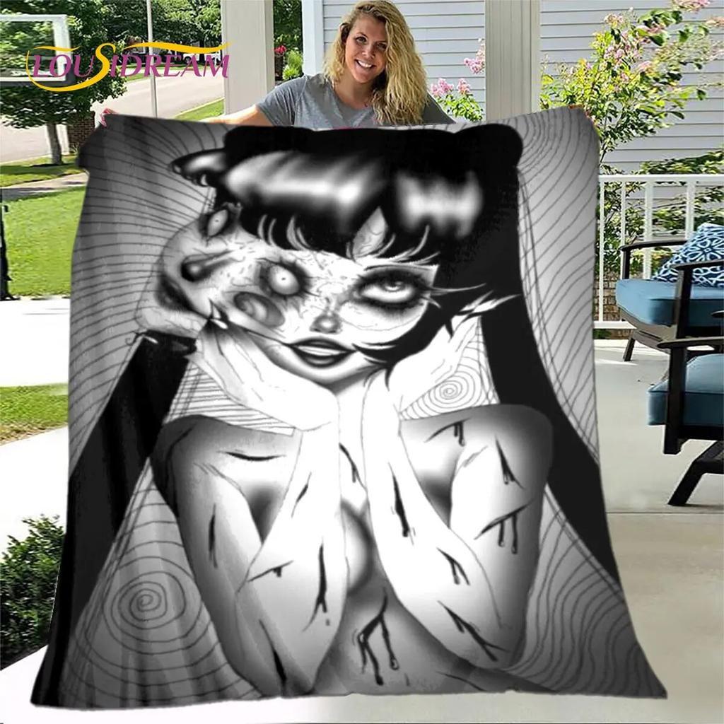 Junji Ito Tomie Kawakami Ghost Soft Plush Blanket,Flannel Blanket Throw Blanket for Living Room Bedroom Bed Sofa Picnic Cover