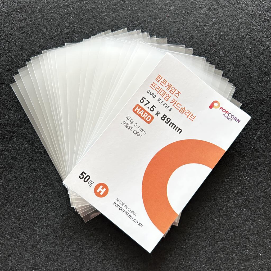 50-500 pezzi Corea Custodie per Carte Trasparenti Senza Acidi CPP HARD Protettore Holografico per Fotocardine Album Raccoglitore Foto Popcorn Card