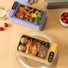 Practical Lunch Box 3200mAh Food Box Self Warming Food Storage Box 304Stainless Steel Texture for Various Setting