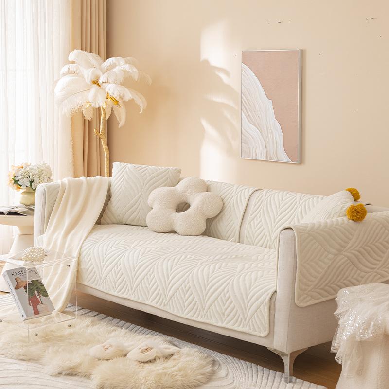 Sofa Cushion Winter Plush Sofa Cover Towel Winter Sofa Cover Simple Modern Thickened Cushion