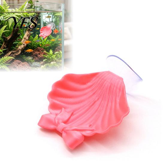 Fish Tank Resting Spot Betta Hammock Shell, Bed with Suction Cup, Plastic Conch Shell Aquarium Hammock, for Betta, Shrimp, Cichlid, Small Decor