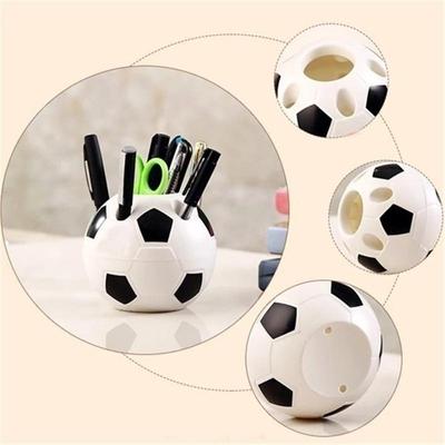 Students New Fotball Pen Pencil Holder Soccer Shape Style Toothbrush Holder Desktop Organizer Container Table Decor for Kids Gifts