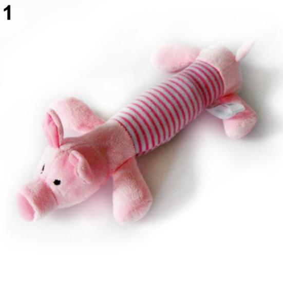 Cute Dog Toy Pet Puppy Plush Sound Chew Squeaker Squeaky Pig Elephant Duck Toy