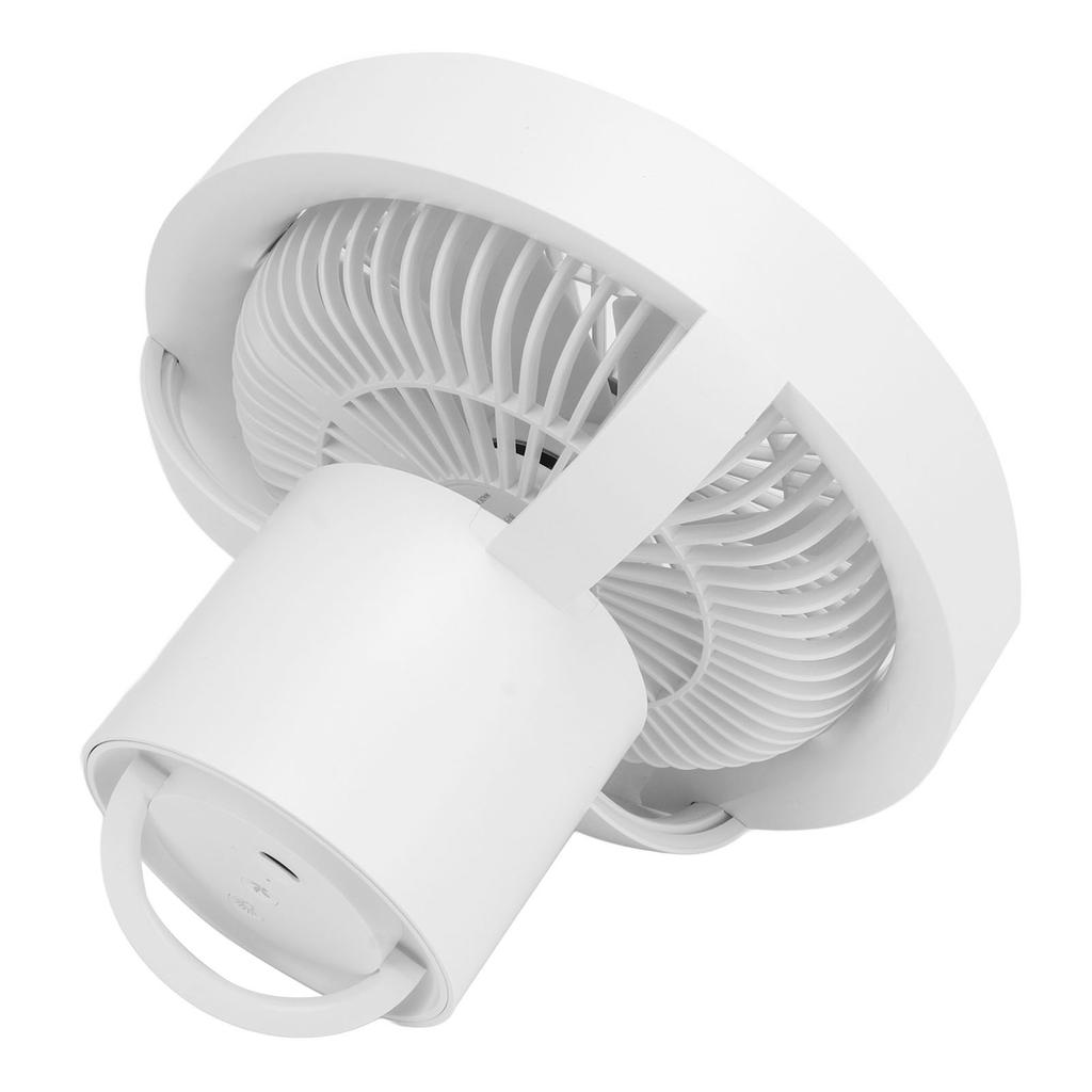 LED Camping Hanging Fan Rotatable 4000mAh Rechargeable 3 Levels Brightness Remote Control Tent Light Fan