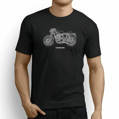 Royal Enfield Continental Gt Premium Motorrad Kunst T-Shirt