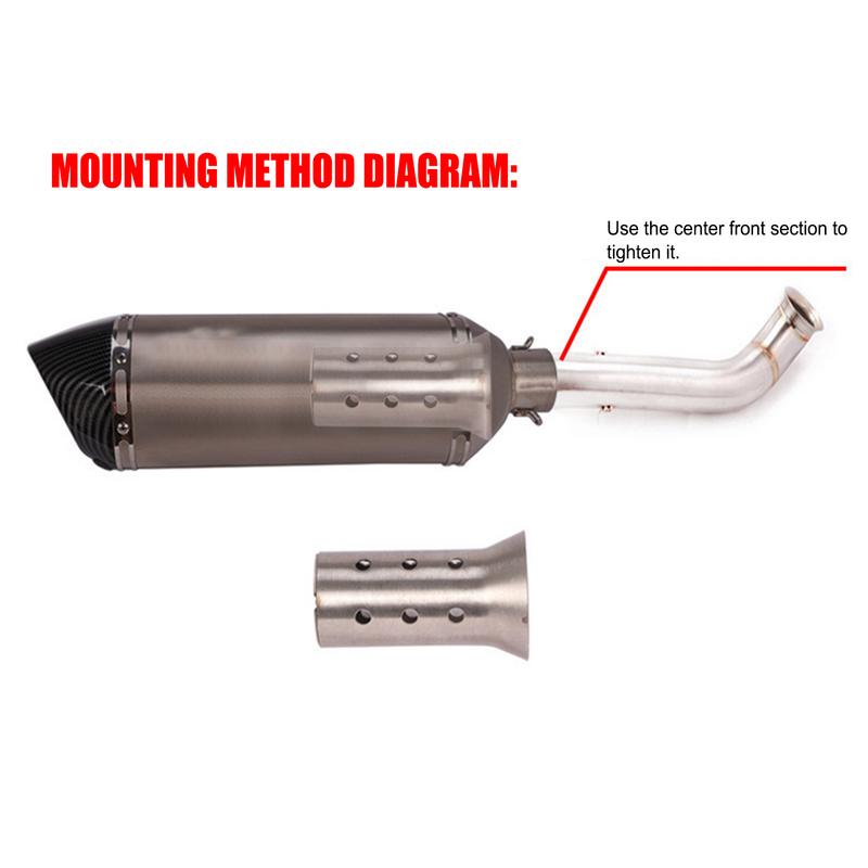 Motorcycle Exhaust Pipe Muffler Exhaust Muffler Insert Baffle Silencer Noise Eliminator Pipe Noise Sound Eliminator Accurate