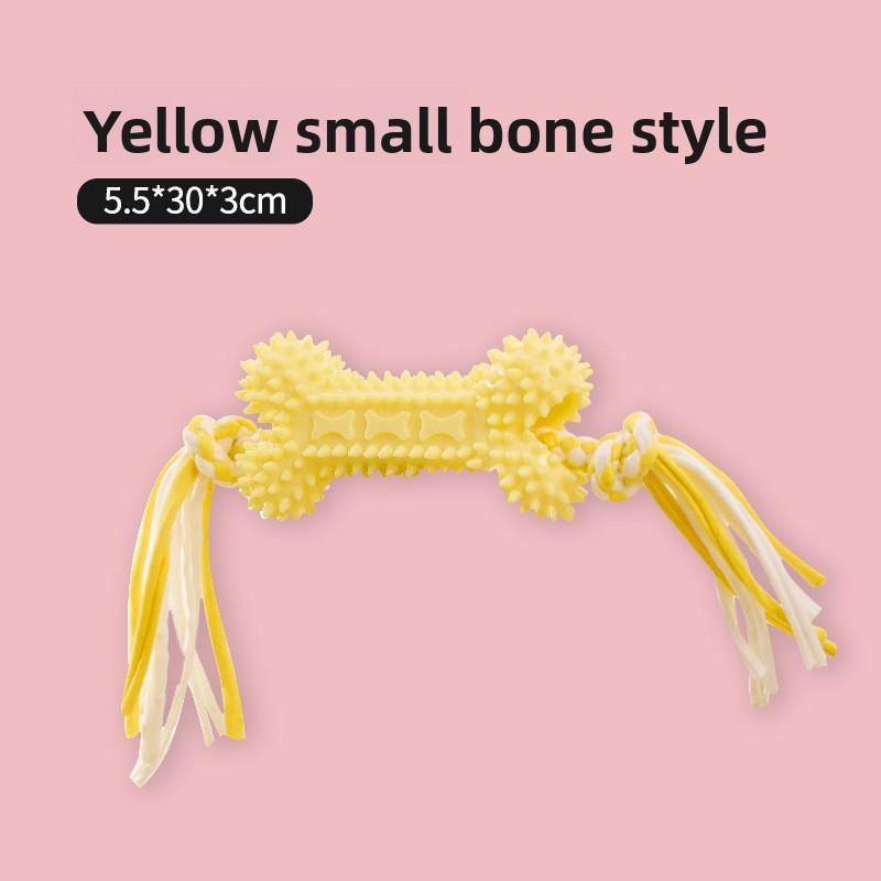 

Dog Teething Toys, Small and Medium-sized Dog Biting Toys, Self-entertaining and Sound-making Spherical Pet Toys Little bone-chilling жёлтый