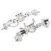 RC Front Rear Portal Axle Set with Pedal Servo Aluminum Alloy for Axial SCX10 I II III AXI03007