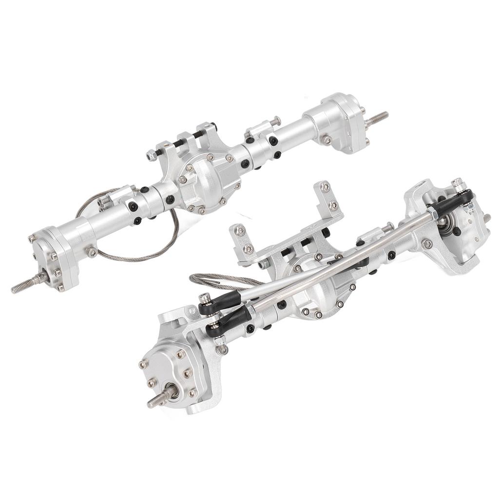 RC Front Rear Portal Axle Set with Pedal Servo Aluminum Alloy for Axial SCX10 I II III AXI03007