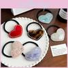 Stylish Acetate Hair Clips With Heart Rhinestone Accent For Trendy Summer Fashion