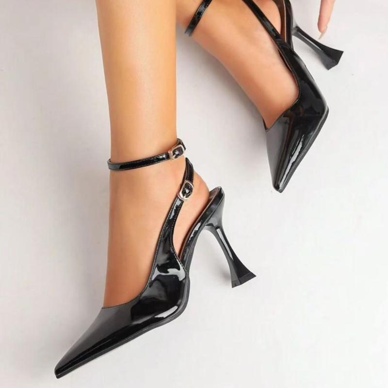 Fashion Luxury Designer Summer Women Sandals Fashion Pointed Toe Singbacks Shoes Ladies New Outdoor Elegant High Heels Stripper Sandals