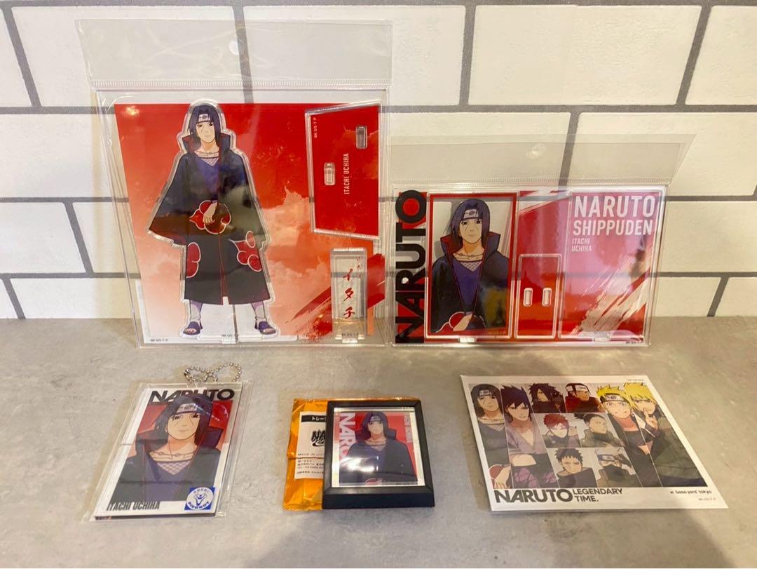 

[USED] NARUTO Baseyard Acrylic Stand Acrylic Keychain Magnet Bonus Itachi 5 Pieces